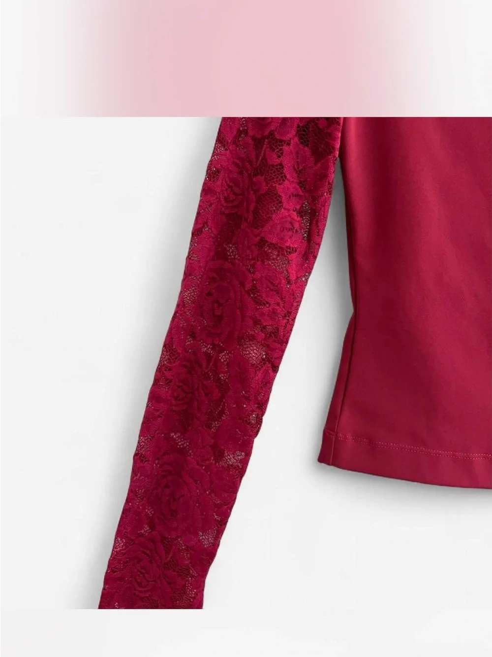 Free People No Excuses Long Sleeve in Sangria